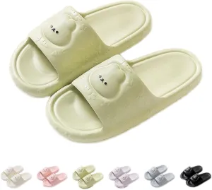 Bunny Slippers Bathroom Slippers Cartoon Ladies Summer Indoor Home Soft Sole Non-slip Thick Eva Slippers Can Be Worn Outside
