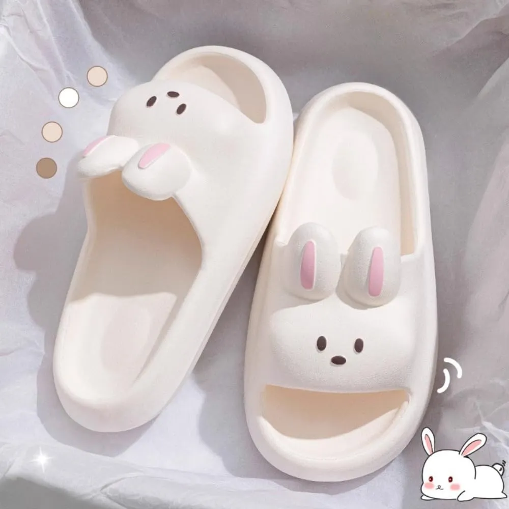Bunny Slippers - Women's Lovely Summer Indoor Home Non-slip Thick Sole Couple Slippers