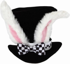 Bunny Hat Easter Bunny Ear Top Hat Plush Rabbit Ears Top Hat for Halloween Party Carnival Cosplay Costumes