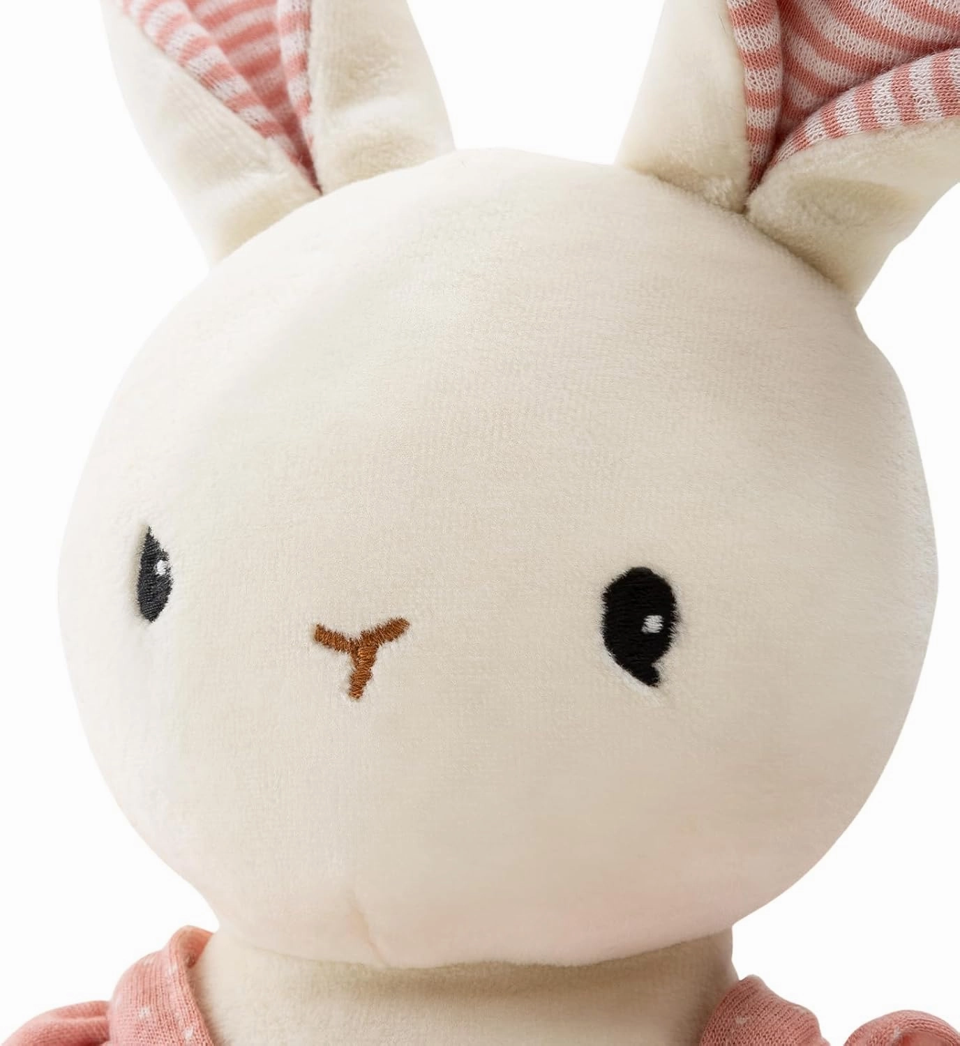 Bunny Stuffed Animal Organic Cotton Baby Plush Toys, 7" Easter Plush Bunny Soft Cuddly Toy for Babies and Toddlers