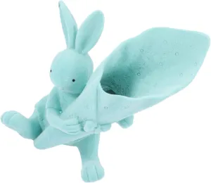 Cabilock Cartoon Bunny Figurine Holding Vase Cute Desktop Decor for and Office for Flower Arrangements Adorable Statues for Easter Everyday Use