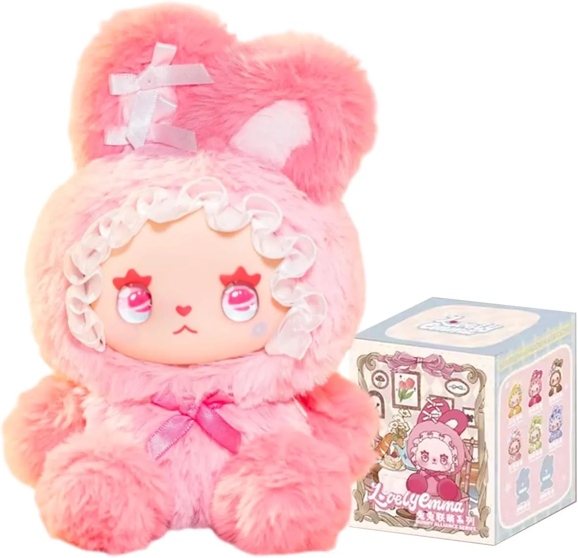 CALEMBOU Plush Blind Box, Kawaii Emma Bunny Alliance Series Stuffed Blind Box Doll, Kawaii Mystery Plush Toys Collectible for Birthday Gift