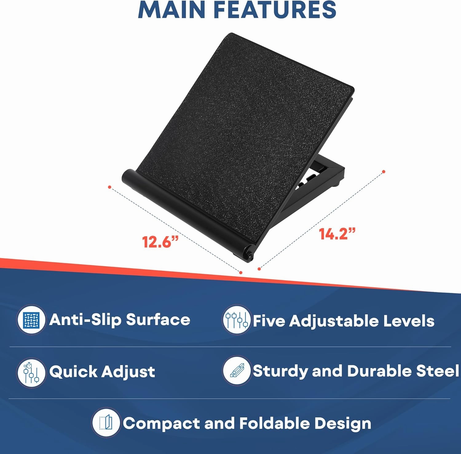 Calf Stretcher Slant Board - Adjustable Slant Board for Calf Stretching, Non-Slip Foot Incline Board - Portable Stretch Board Equipment for Ankle, Achilles Tendon, Knee, Posture Exercise