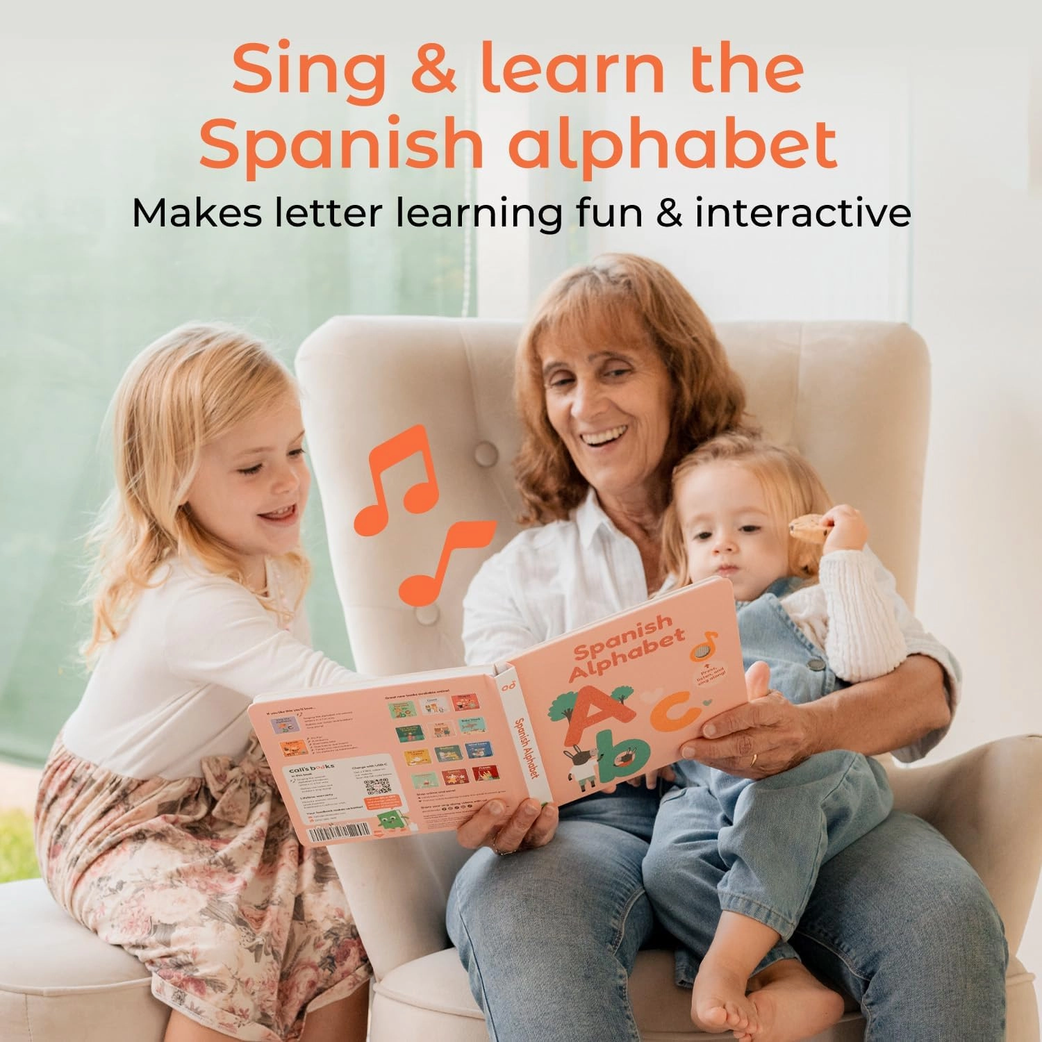 Cali's Books Spanish Nursery Rhymes Sound Book for Babies and Toddlers 1-3 | Baby Books with Spanish Songs for Kids | Libros en Español par Bebes (Spanish ABC)