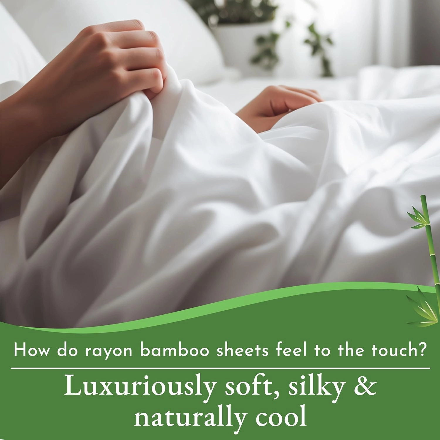California Design Den Rayon from Bamboo Luxury Silk Cooling Sheets, Queen Size, Grey Bedsheets with Snug Fitted Deep Pockets