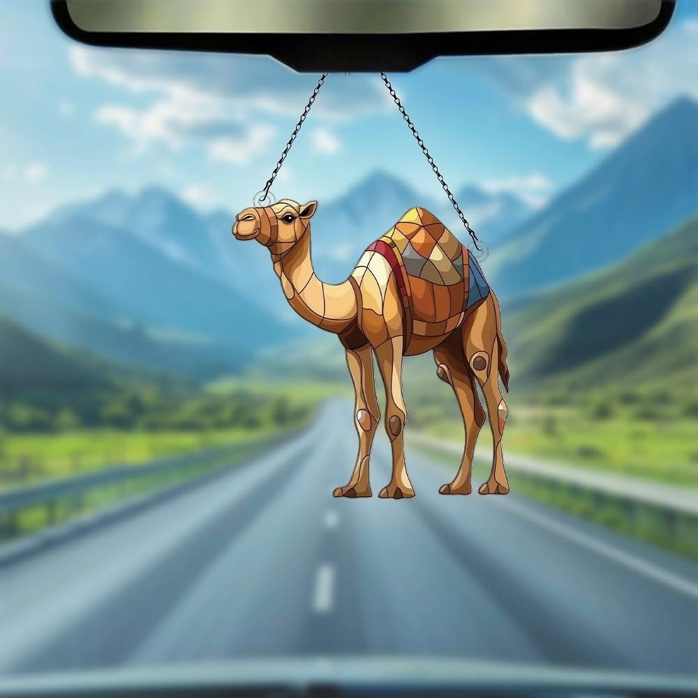 Camel Ornaments Acrylic Window Hanging - Gifts for Camel Lovers, Camel Gifts for Women Men - Camel Decor - Camel Christmas Decorations