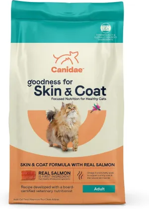 Canidae Goodness for Skin and Coat, Premium Adult Dry Cat Food with Real Salmon, 5 lbs.