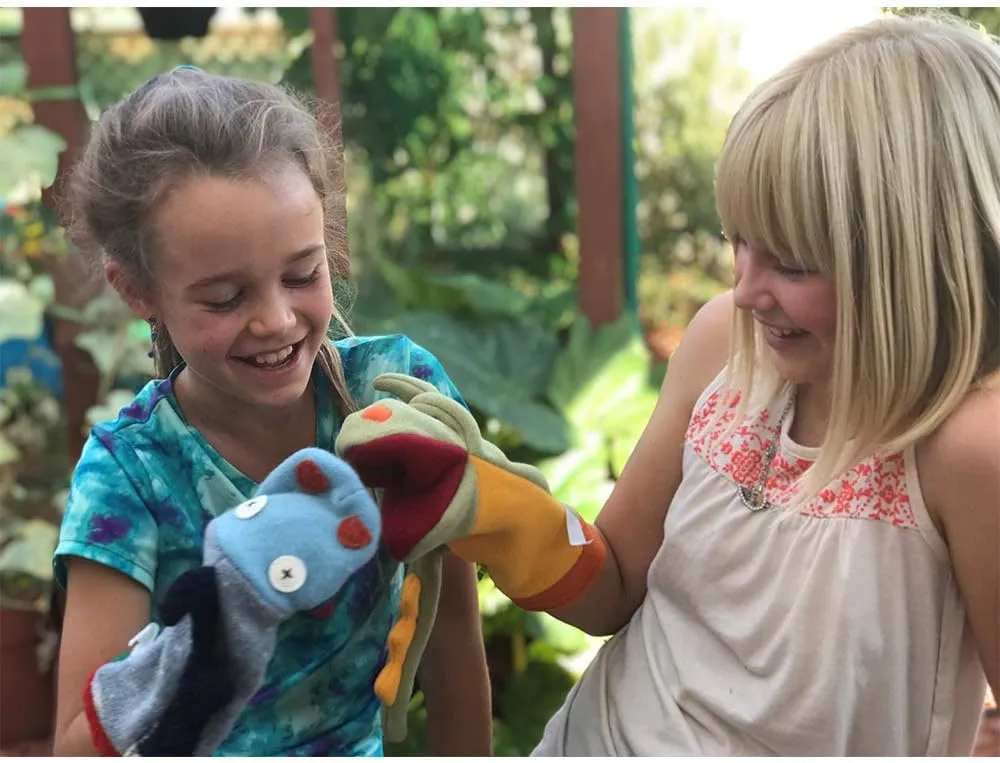 Cate & Levi - Fleece Hand Puppet - Handmade in Canada - Great for Storytelling (Bunny)