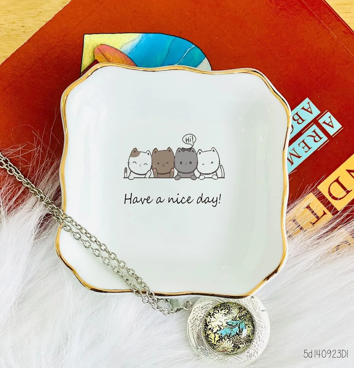 Ceramic Jewelry Dish, Greeting Gifts, Friendship Gifts, Sister Birthday Gifts, Gift for Cat Lover, Gift for Her, Daughter Gifts, Bestie Gifts, Housewarming Gifts