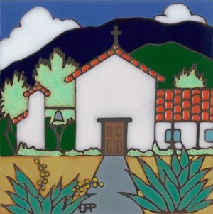 Ceramic Mission Tile - 6" x 6" - Nuestra Senora de la Soledad (Soledad)