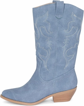 Chariot & Co Ring Women’s Western Cowgirl Boots – Mid-Calf Style with 2” Heel in Multiple Colors