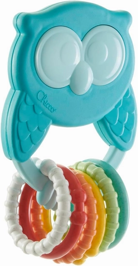 Chicco ECO  Rattle Toy, Owly | Sustainable Baby Toy, Recycled Plastic, 3 Months  