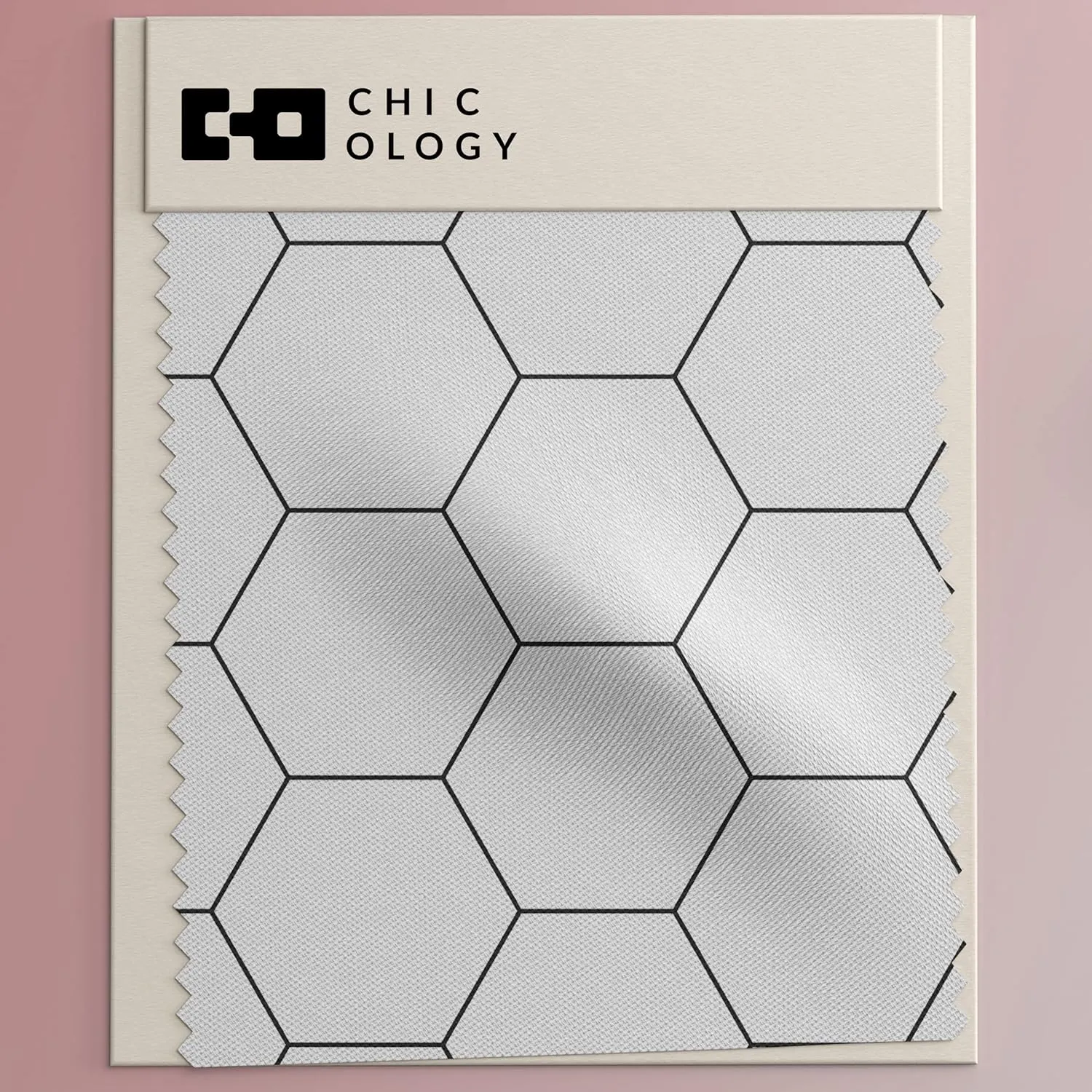 CHICOLOGY Sliding Door Blinds, Blinds for Sliding Glass Doors, Sliding Glass Door Blinds, Vertical Blinds for Patio Doors, Room Divider, Hexagon, W:46-86 x H: 0-96 inch