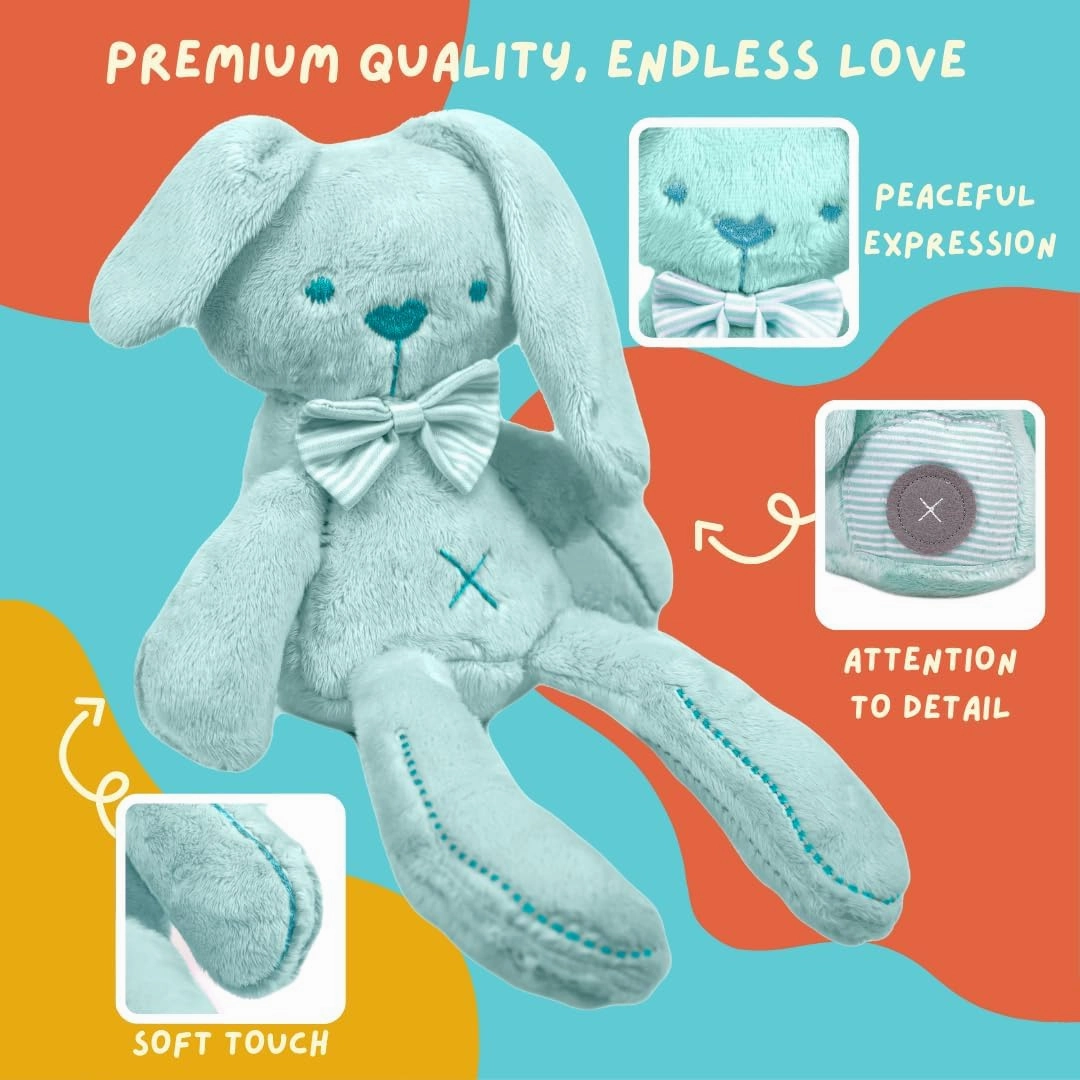 Clara The Mint Bunny Soft Stuffed Animal for Newborns Babies and Toddlers, Cuddly and Lovable Plush Toy 14 Inches