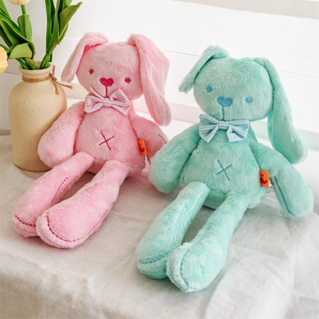 Clara The Pink Bunny Soft Stuffed Animal for Newborns Babies and Toddlers, Cuddly and Lovable Plush Toy 14 Inches