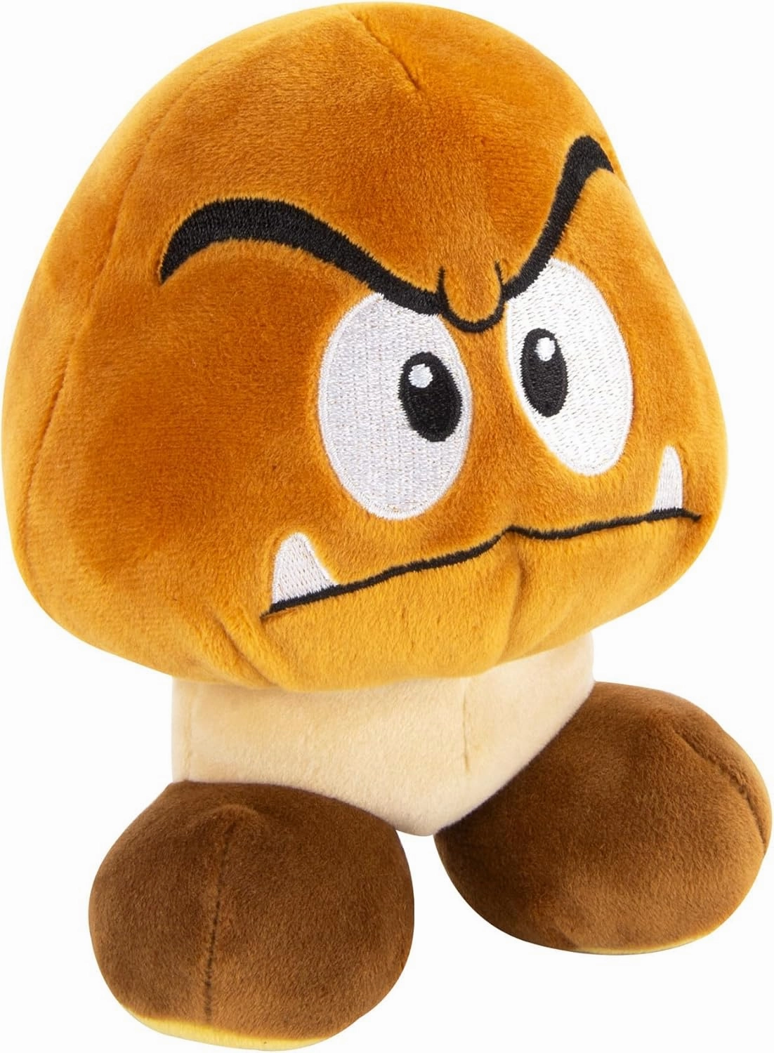 Club Mocchi Mocchi- Super Mario Plush - Goomba Plushie - Squishy Mario Toys - Plush Collectible Mario Figures - Soft Plush Toys and Mario Room Decor - 6 inch