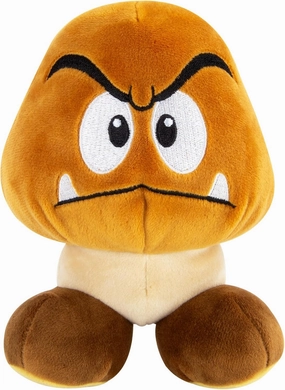 Club Mocchi Mocchi- Super Mario Plush - Goomba Plushie - Squishy Mario Toys - Plush Collectible Mario Figures - Soft Plush Toys and Mario Room Decor - 6 inch