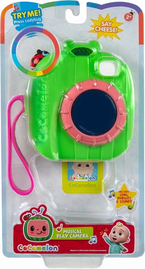 CoComelon Musical Play Camera - Features JJ’s Photo - Musical, Light up Camera - Toys for Kids, Toddlers, and Preschoolers