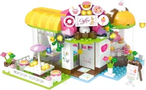 Coffee House Tree House Creative Building Toy Set for Kids, Best Learning and Roleplay Gift for Girls and Boys with Storage Box (960 Pieces)