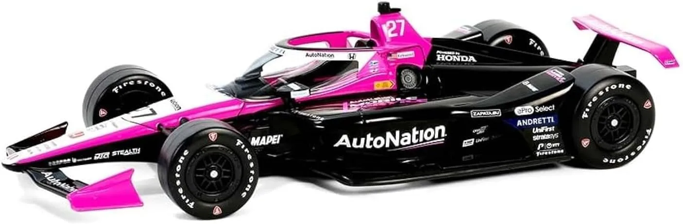 Collectibles Dallara 11234 2024 NTT IndyCar Series - #27 Kyle Kirkwood/Andretti Autosport, AutoNation 1:18 Scale Indy 500 Diecast