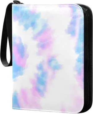 Colorful-watercolor Trading Card Protectors Holder Collectible Album for Sports Card Collection Storage 400 pockets Game Card Binder