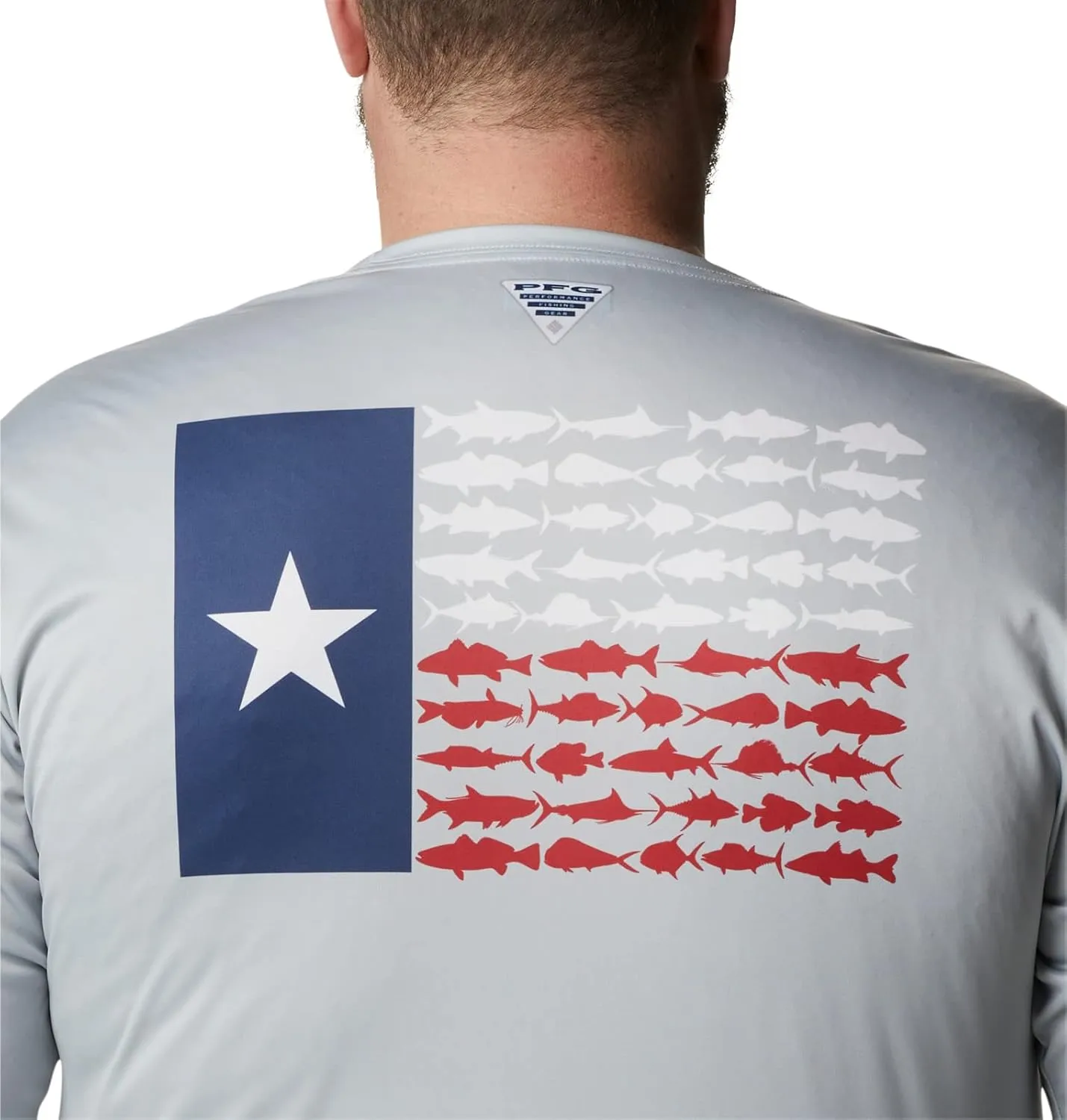 Columbia Men's PFG Terminal Tackle Fish Flag Long Sleeve Fishing Shirt