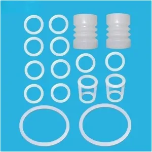 Compatible For BQL Soft Ice Cream Machine Complete Set Of Sealing Ring Replacement Parts, 10pc Valve Stem Small Ring, 2pc Middle Stem I-ring, 2pc Corrugated Sleeve, 2pc Discharge Valve Large Ring, Mad