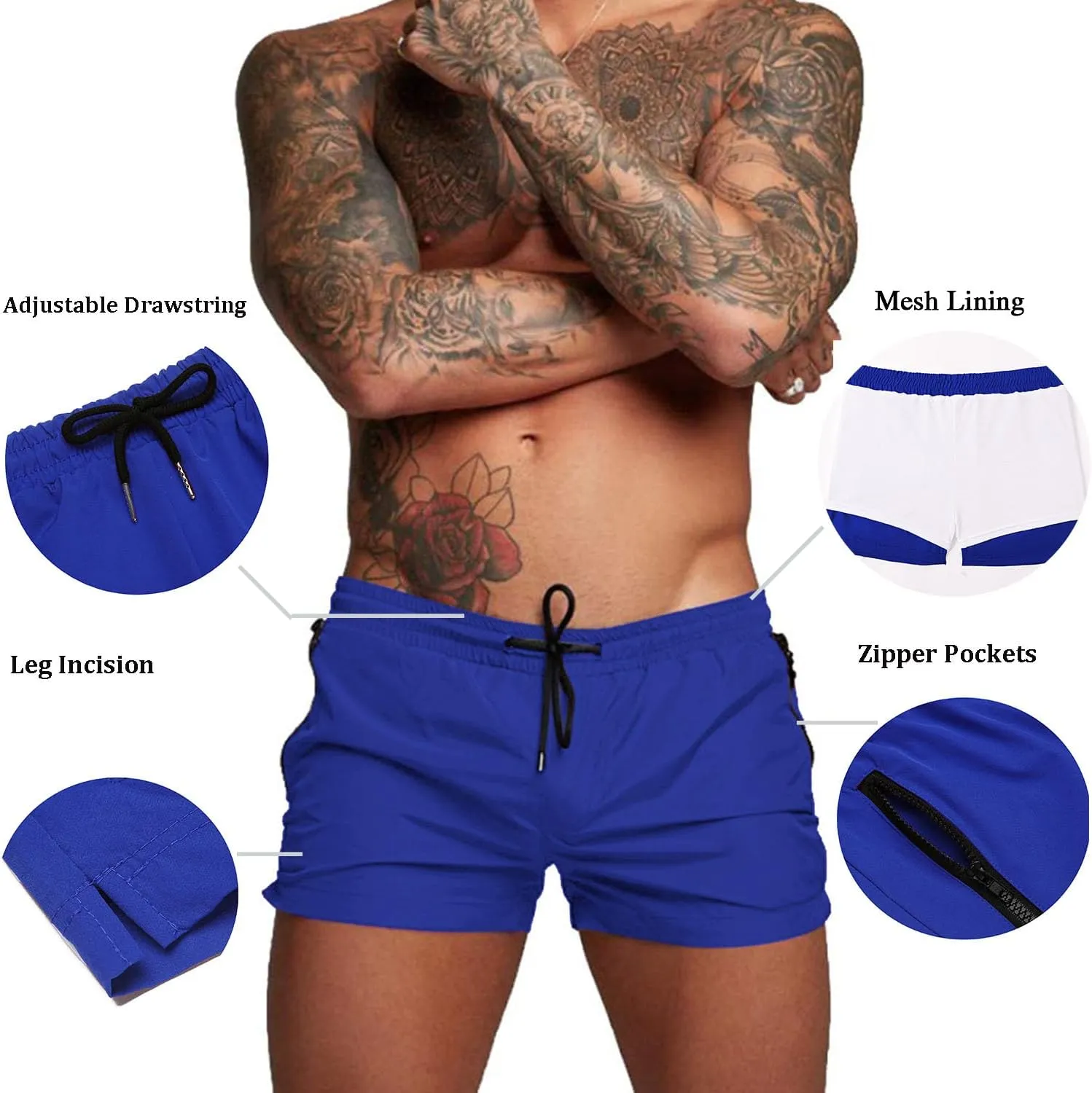 COOFANDY Men's Swim Trunk Swimwear Bathing Suit Swimsuit Board Beach Sport Short S-XXL