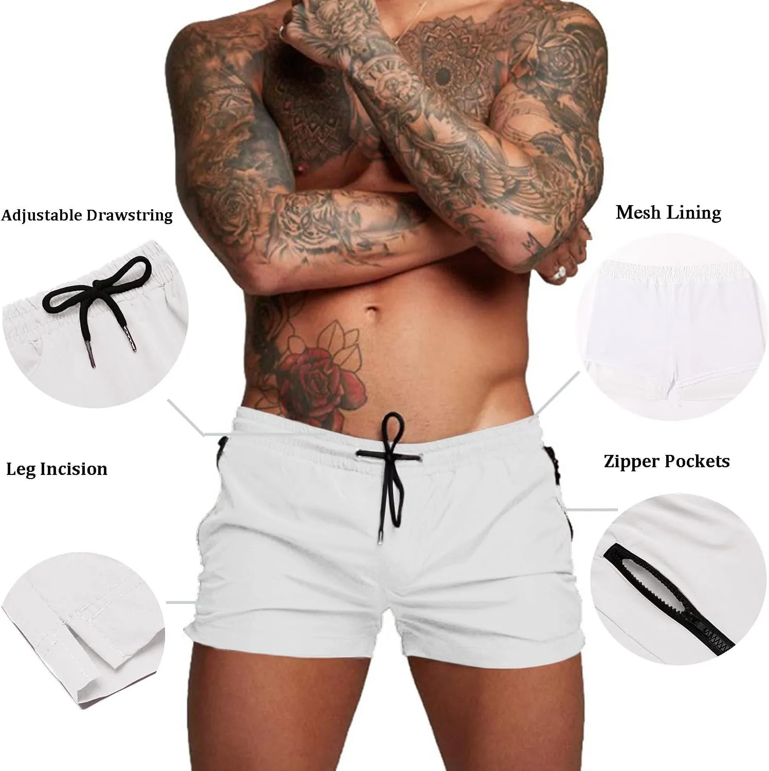 COOFANDY Men's Swim Trunk Swimwear Bathing Suit Swimsuit Board Beach Sport Short S-XXL