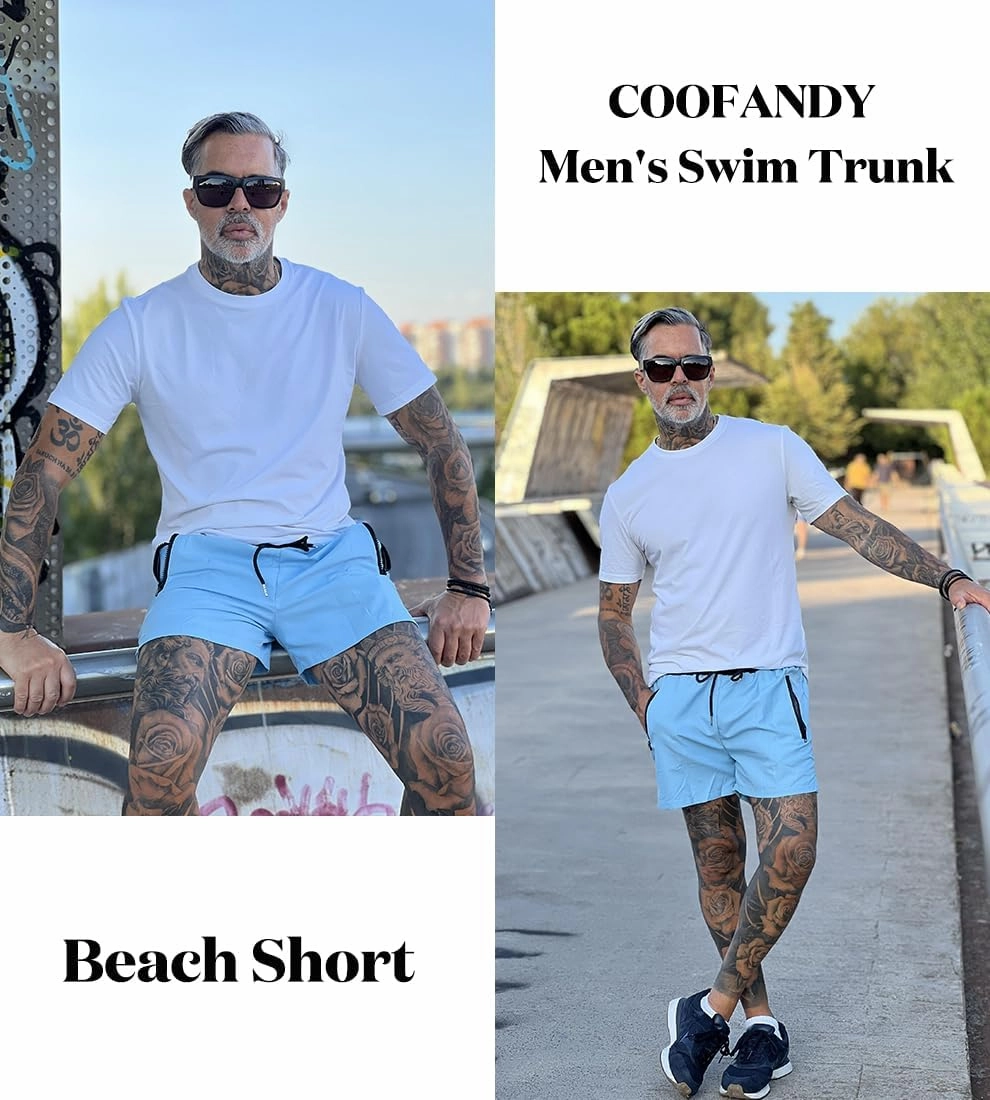 COOFANDY Men's Swim Trunk Swimwear Bathing Suit Swimsuit Board Beach Sport Short S-XXL