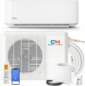 Cooper & Hunter 9,000 BTU, 115V, 25 SEER, Mini Split AC/Heating system Sophia Series with 16ft Installation Kit