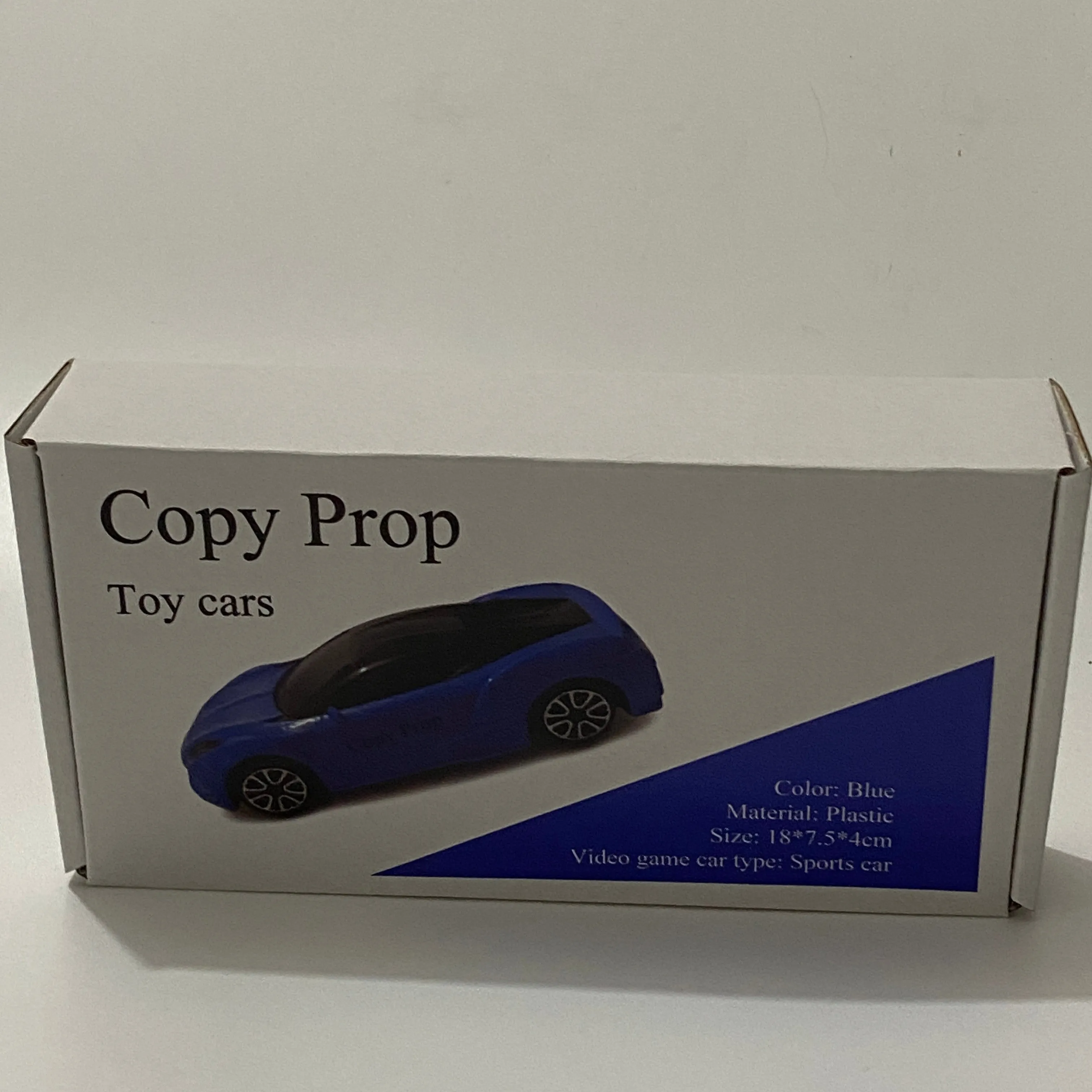 Copy Prop Toy Vehicle, Blue Sports Car, Plastic Material, 18 x 7.5 x 4 cm