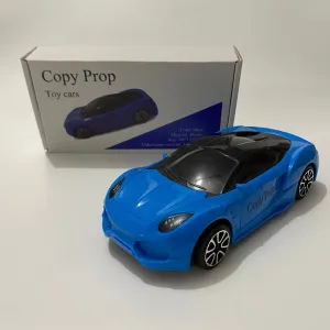 Copy Prop Toy Vehicle, Blue Sports Car, Plastic Material, 18 x 7.5 x 4 cm