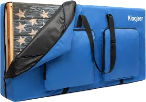 Cornhole Carrying Case - Fits 4' x 2' Regulation Size Board, Heavy-Duty Cornhole Boards Bag with Protective Padded Foam and Two Large Pockets for Outdoor Games