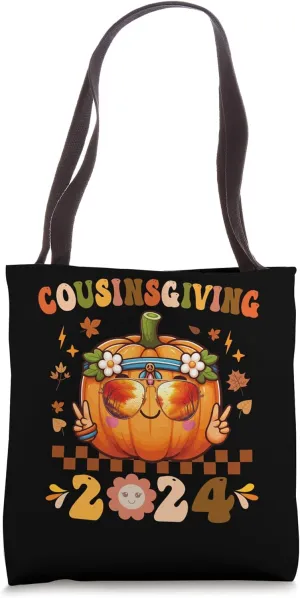 Cousins Giving Cute Pumpkin Cousin Crew Thanksgiving Family Tote Bag