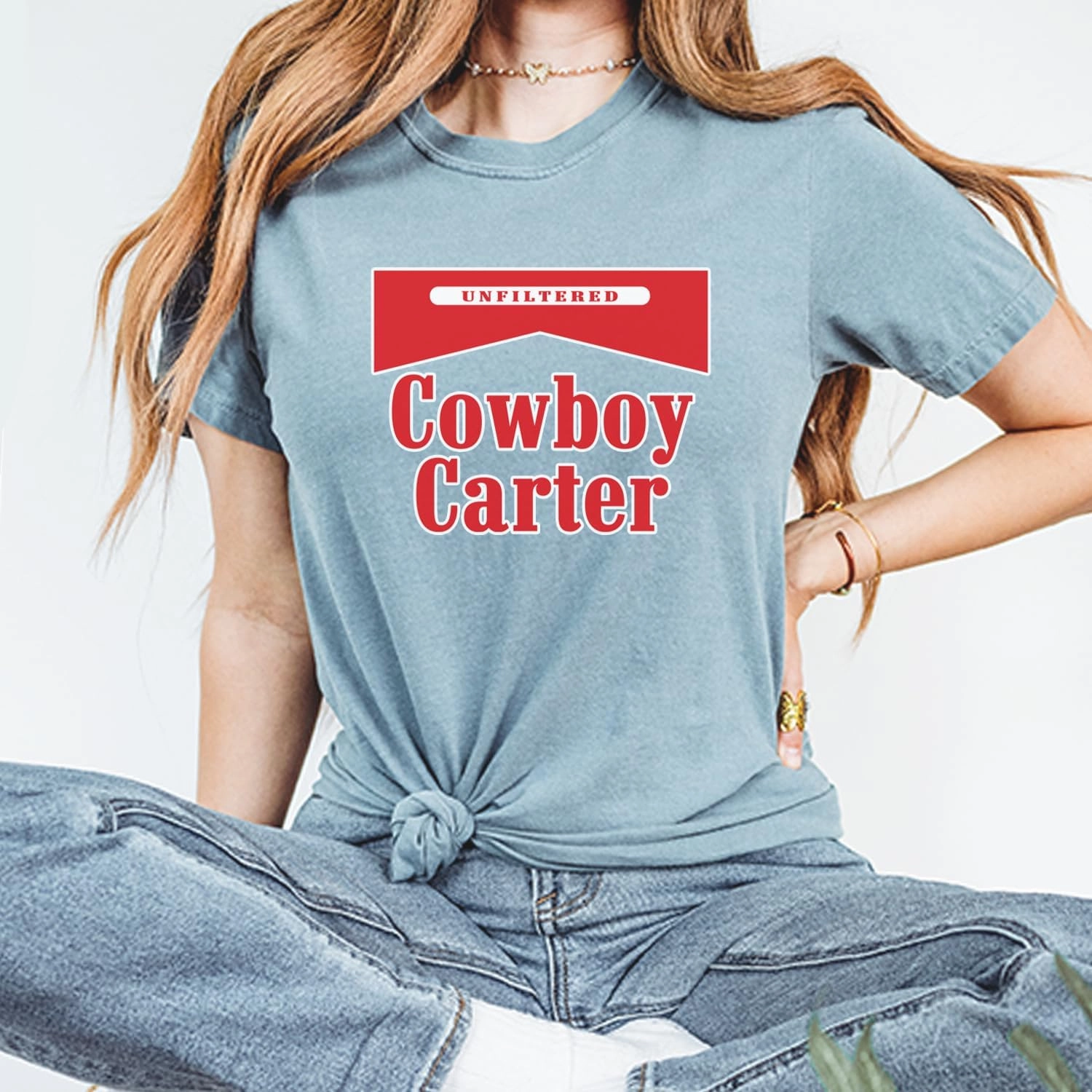 Cowboy Karter Country Act Two Unisex T-Shirt, Vintage Soft, Garment Dyed, Relaxed Fit