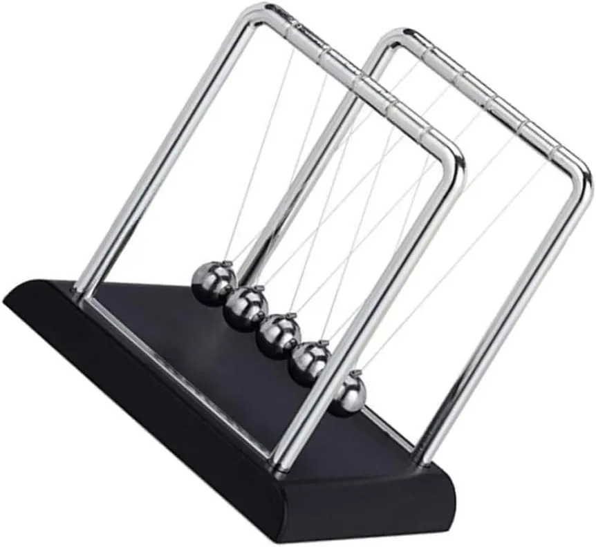 Cradle Desktop Decoration Conservation Dynamics Experiment Tool Five for Boys and Girls Learning and Imagination Great for Science Classrooms and Home Offices