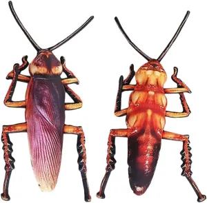 Creative Cockroach Plush Pillow 3D Animal Insect Stuffed Throw Pillow Funny Home Sofa Car Decoration Play Toy Doll Unique Birthday Gift (55 CM=21.5 in)