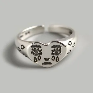 Creative Sad Expression Ring