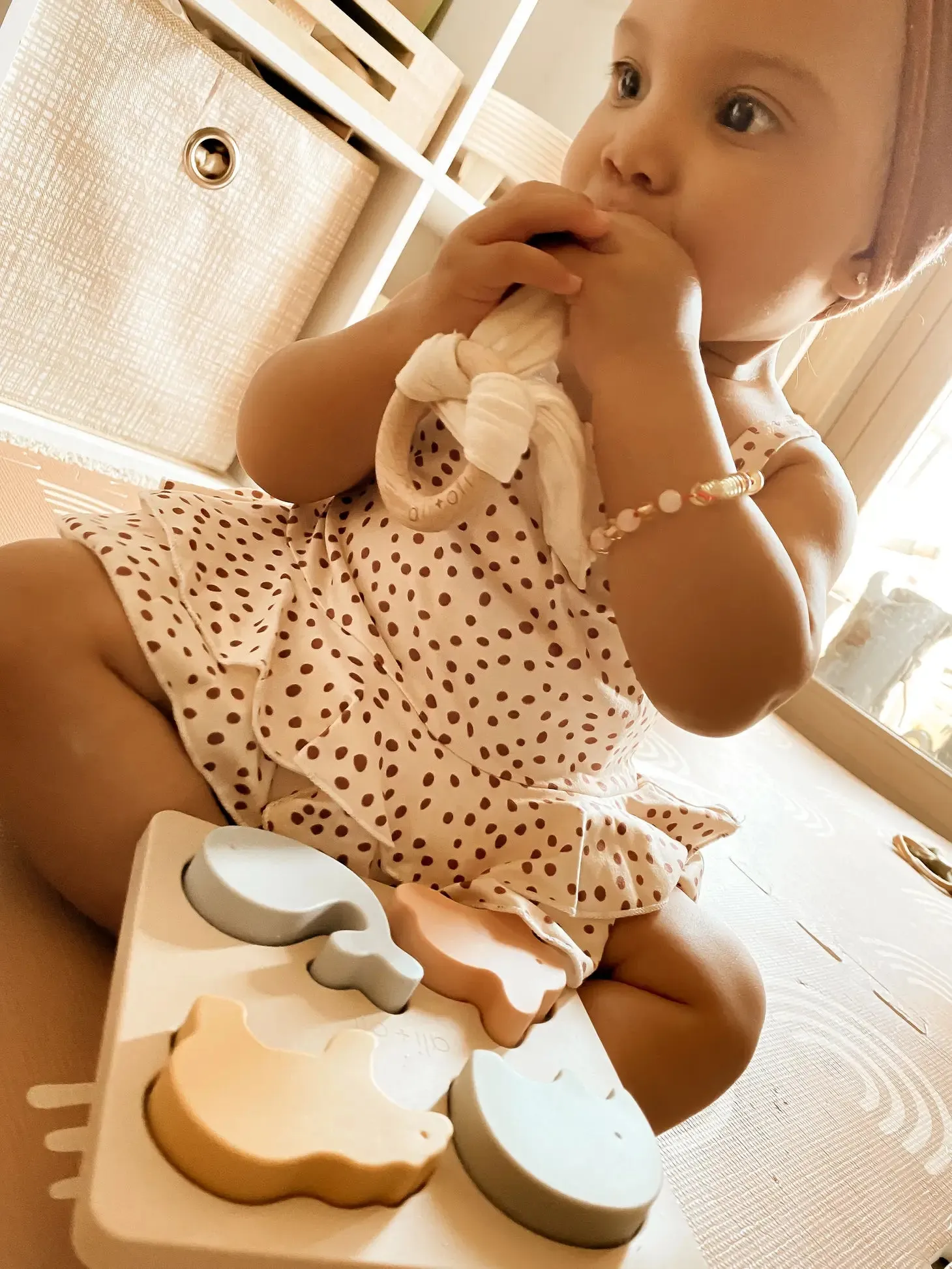 Crinkle Bunny Ears Teether