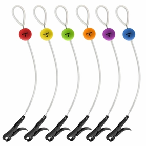 Cull Tags for Bass Fishing, Fish Culling System with 6 Color-Coded Tags, No Puncture Style Tournament Bass Fishing Accessories