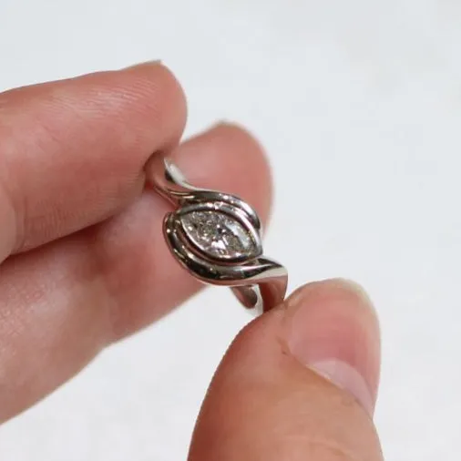 Curved Marquis Ring