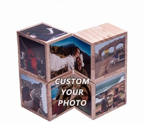 Custom Photo Puzzle Rubik's Cube,Personalized Adult Rubik's Cube Toy,A Meaningful Gift for Your Loved One's Parents and Friends