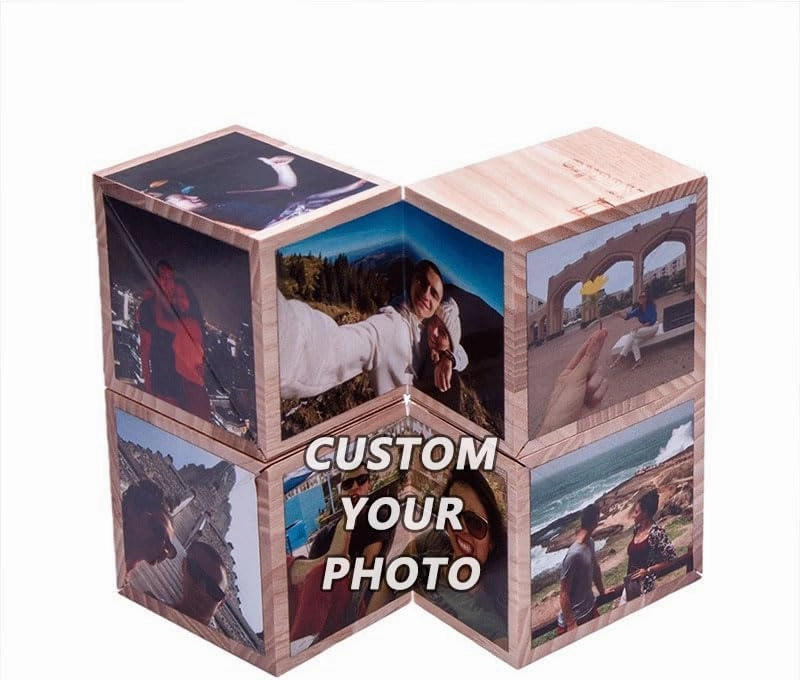 Custom Photo Puzzle Rubik's Cube,Personalized Adult Rubik's Cube Toy,A Meaningful Gift for Your Loved One's Parents and Friends