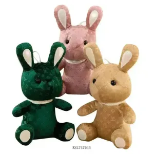 Cute Branded Monogram Stuffed Bunny