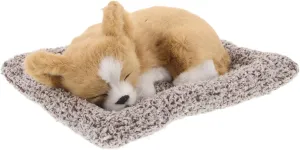 Cute Realistic Dog Figurine Car Dashboard Decoration Plush Pet Ornament for Car Interior Easy to Install Puppy Accessory Fun Dog Dashboard Toy for