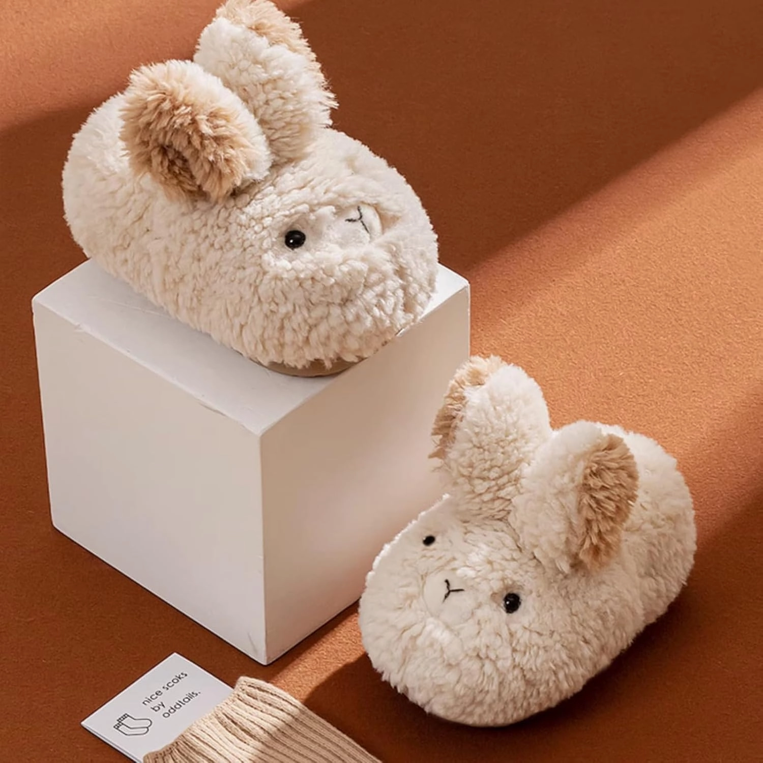 Cute Capybara Winter Slippers for Kids and Toddlers, Soft Warm Fleece Cozy Animal Home Shoes
