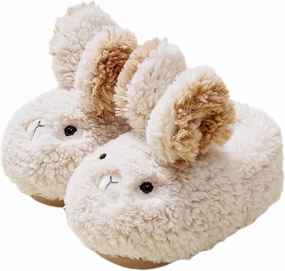 Cute Capybara Winter Slippers for Kids and Toddlers, Soft Warm Fleece Cozy Animal Home Shoes