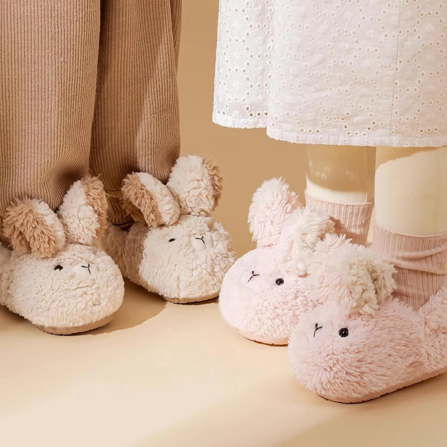 Cute Capybara Winter Slippers for Kids and Toddlers, Soft Warm Fleece Cozy Animal Home Shoes