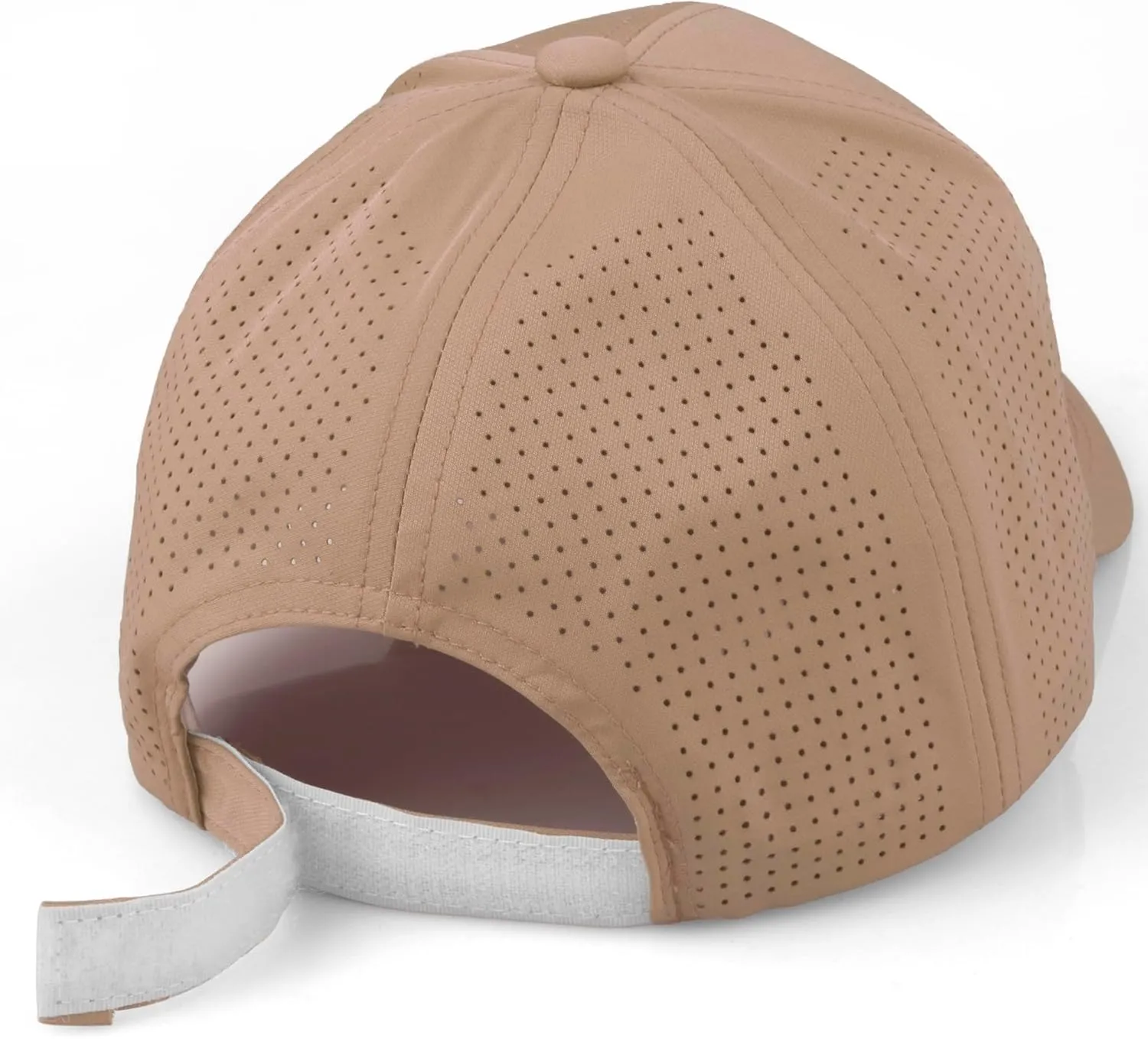 Daxton Performance Cool Tech Baseball Hat Alphabet Initial with Silver Letters